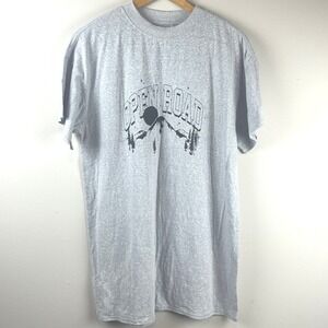 aerie Light Gray Open Road Graphic Short Sleeve Tee